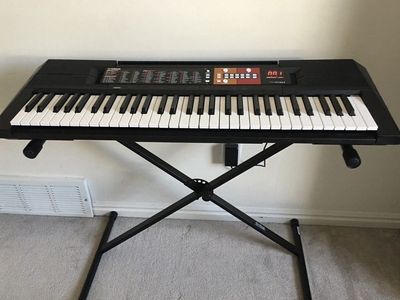 Yamaha Piano, Wall Adapter & Keyboard Stand