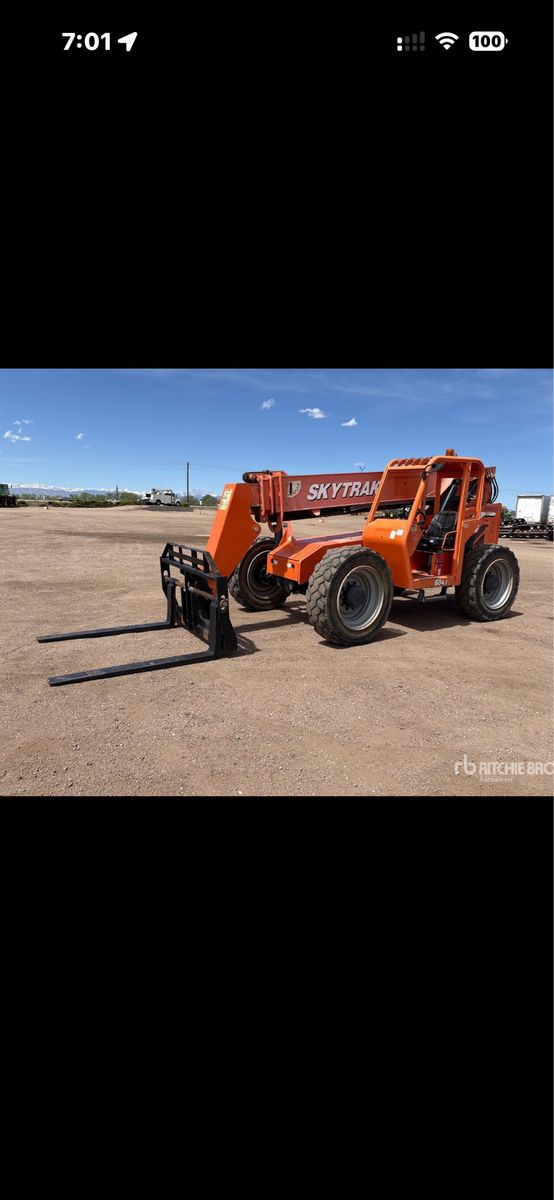 2014 Sky Track 6042 with Foam filled tires for rent.