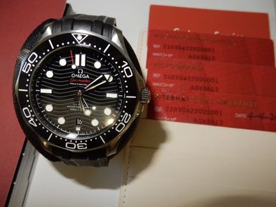 2024 Omega Seamaster Diver 300M 42mm Black Wave Dial 210.30.42.20.01.001 &papers