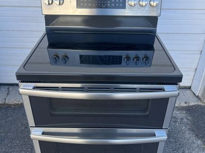 Great GE double oven SS electric range,free Delivery