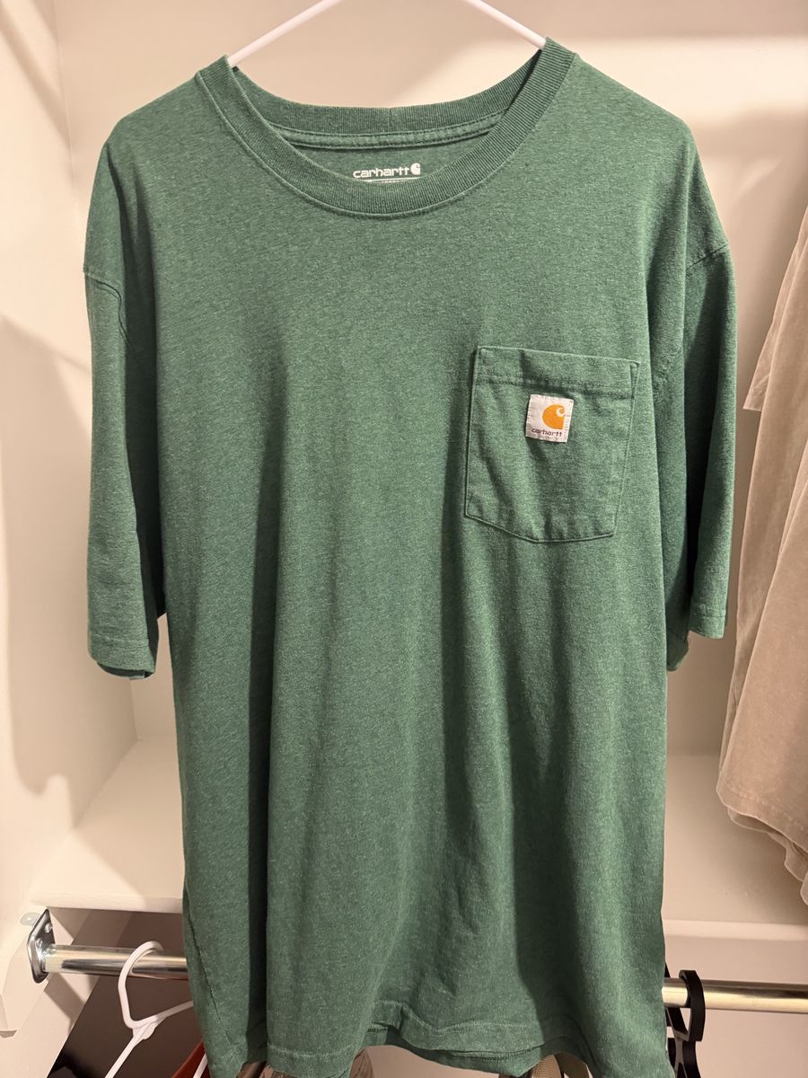 Carhartt Green Loose Fit Pocket T-Shirt Size men’s XL Tall