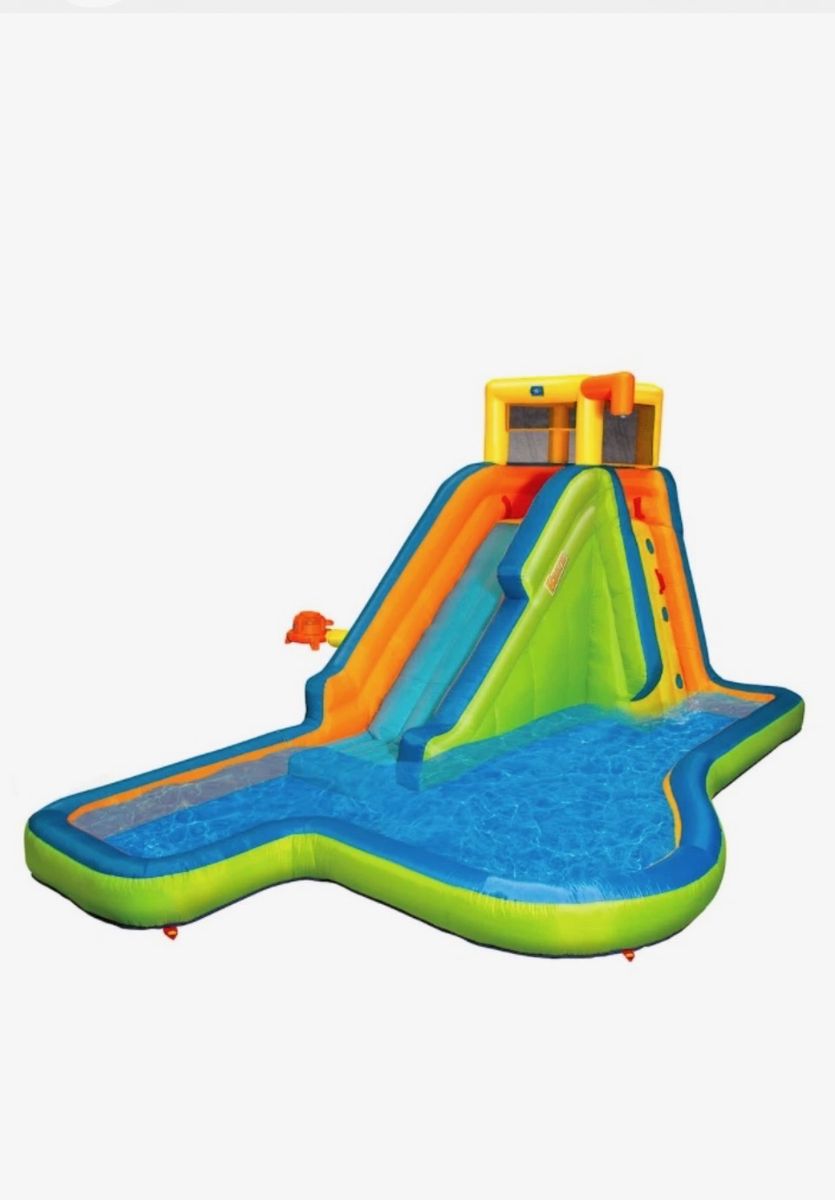Banzai Inflatable Kids Water Slide Backyard Water Park Splash Pad