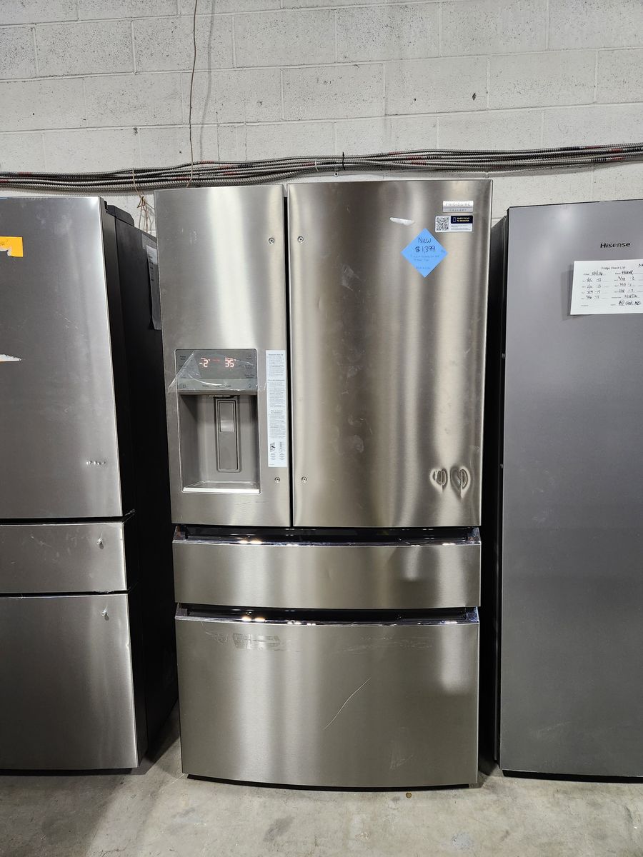 SCRATCH & DENT! FRIGIDAIRE GALLERY STAINLESS STEEL 4-DOOR FRIDGE!