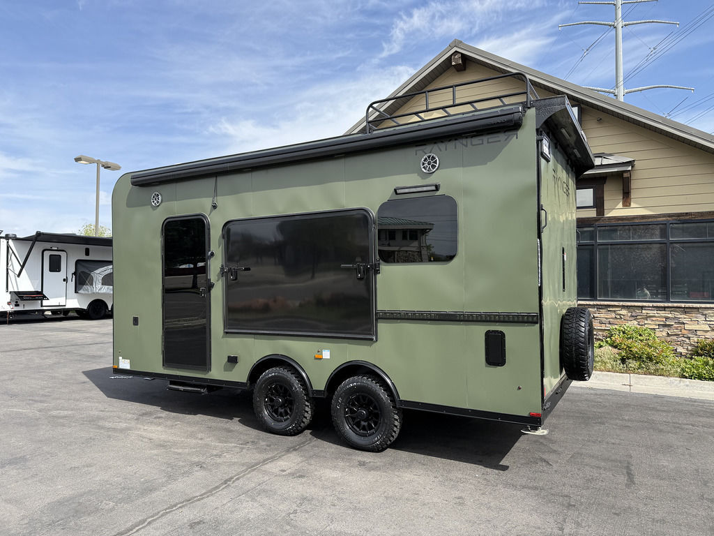 8x18 / 8.5x18 Toy Hauler Travel Trailer Bumper Pull Camper R.V. Cargo Raynger 2025