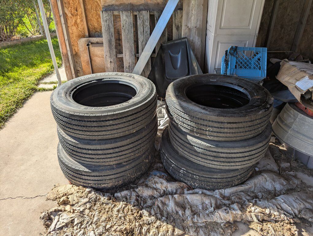 EXCELLENT CONDITION HEAVY-DUTY TRUCK TIRES