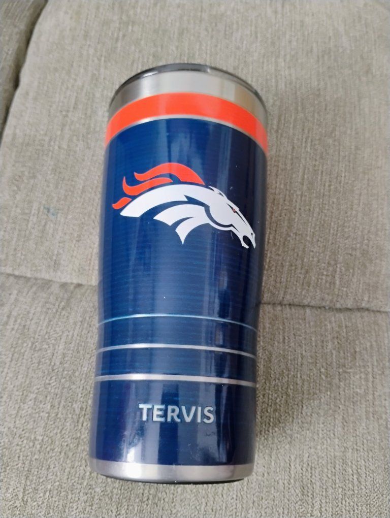Tervis Denver Broncos NFL 2022 Properties LLC Navy Blue Orange Tumbler Cup
