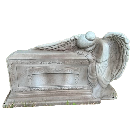 Halloween Dancing Dearly Departed Angel Beloved Blow Mold Tombstone Graveyard Cemetery Home Decor Decoration Prop