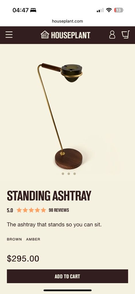 Houseplant Standing Ash Tray - Seth Rogan