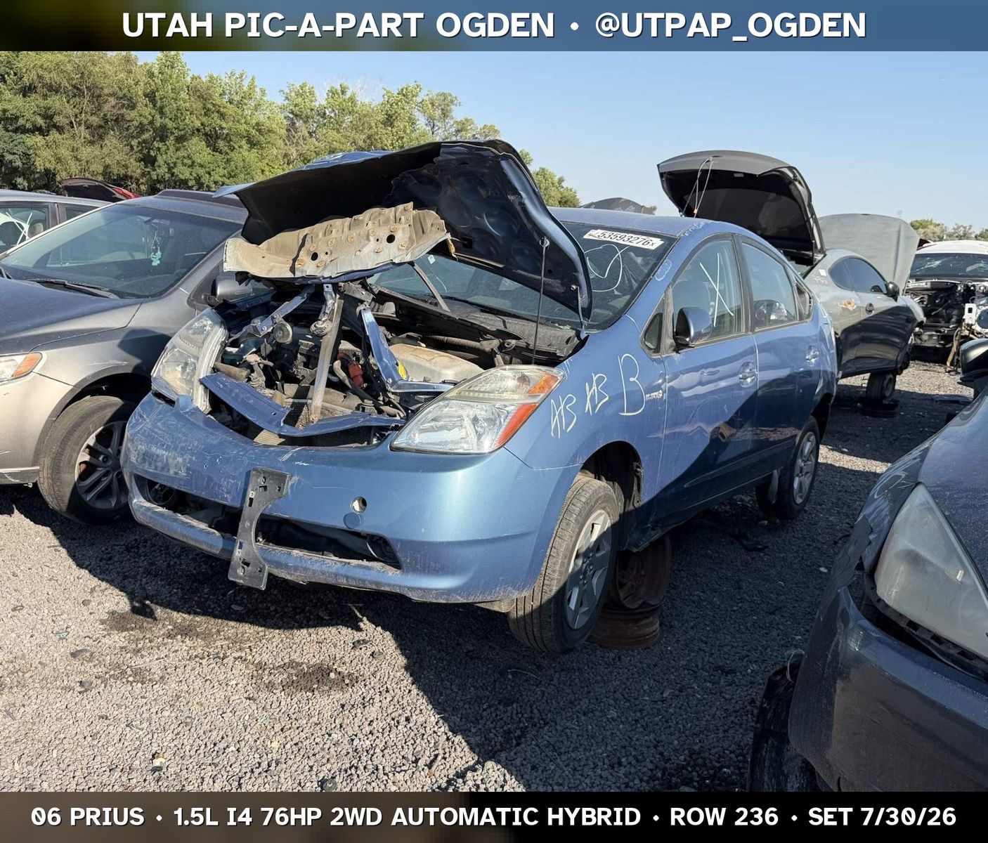 Just In! 2006 Toyota Prius Parts - UTPAP Ogden
