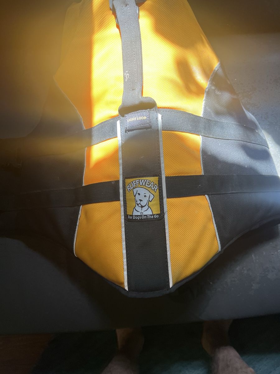 Ruffwear Dog Life Jacket / Life Vest - Yellow and Black size m/l