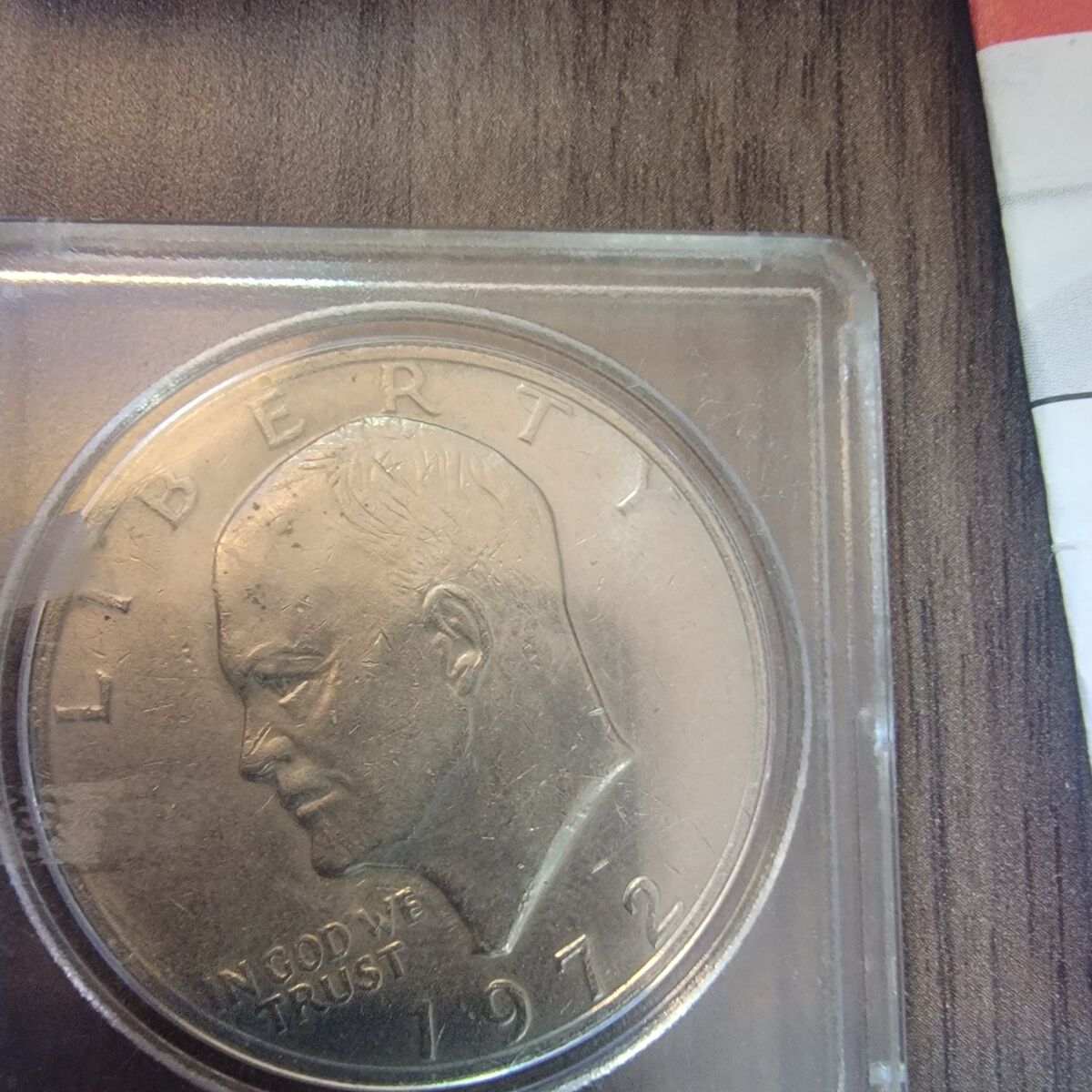 1972 eisenhower, type 2 peg leg. defect.