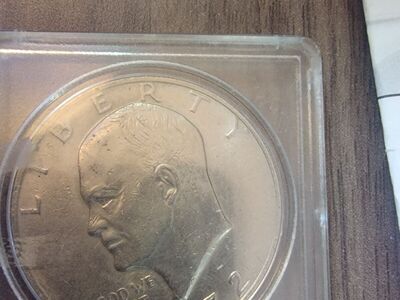 1972 eisenhower, type 2 peg leg. defect.