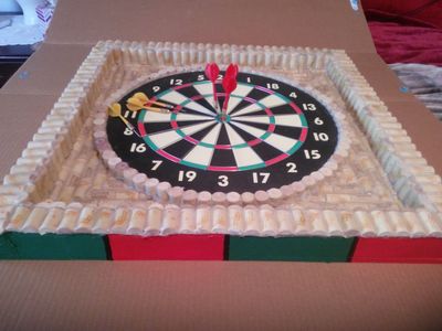 New Dartboard Handmade cork backing