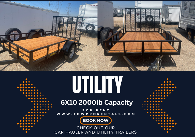 Haul smarter, not harder—with our 6x10 Utility Trailer.