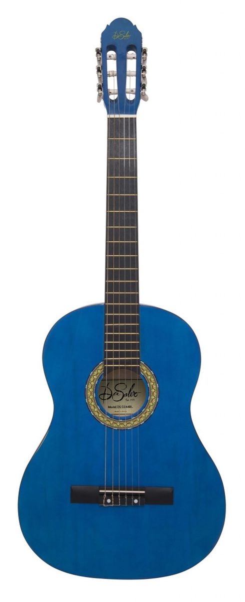 DeSalvo classic acoustic guitar blue, red, black