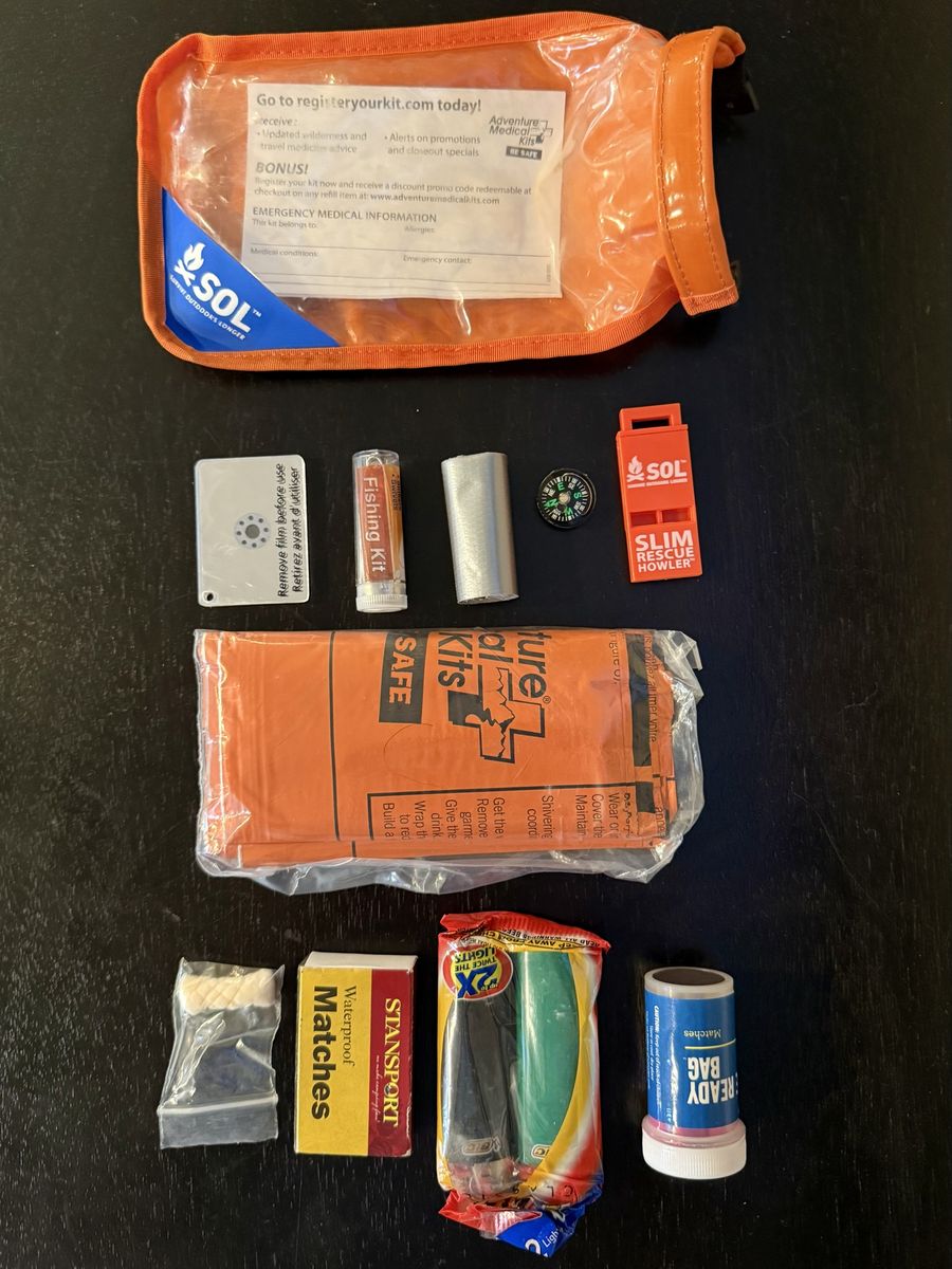 SOL Emergency Survival Kit – Never Used + Bonus Emergency/Fire Kit