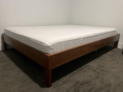 West Elm Simple Bed Frame & Mattress