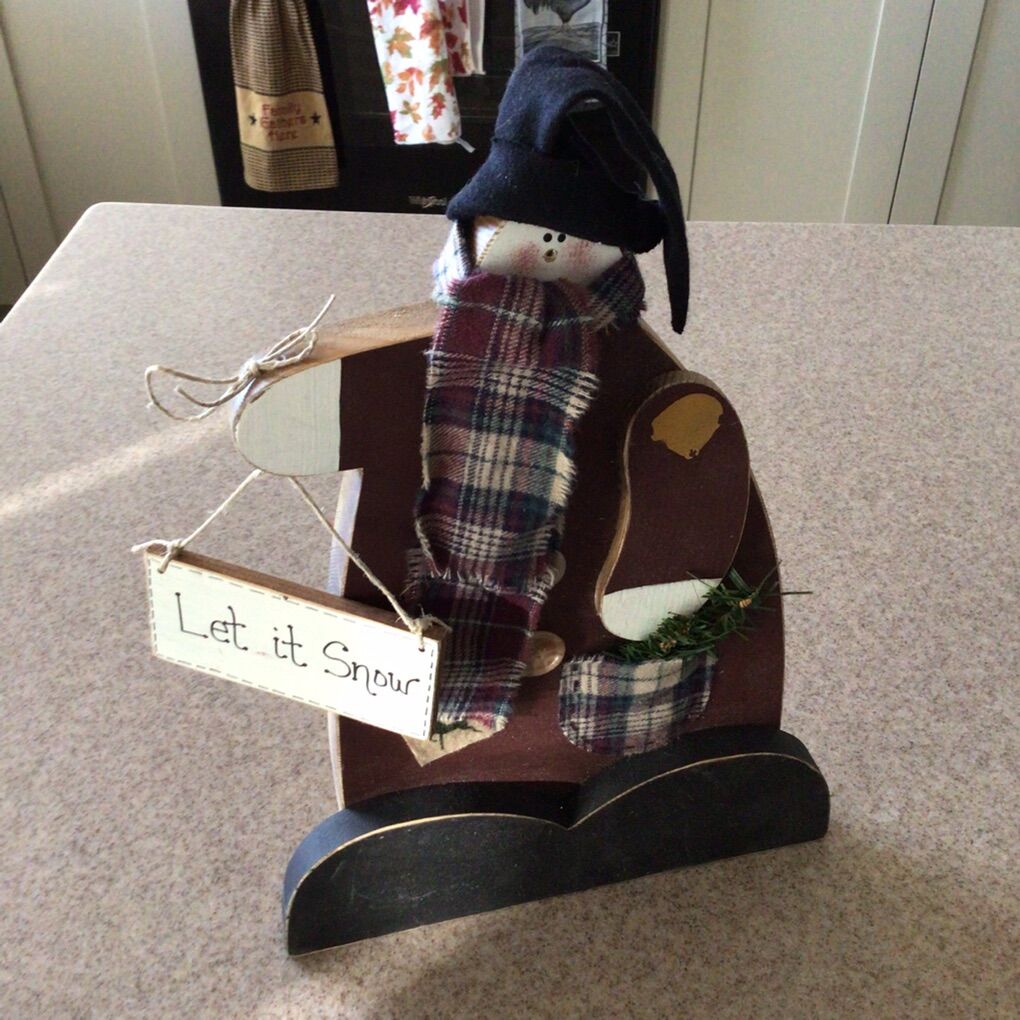 Wood Snowman