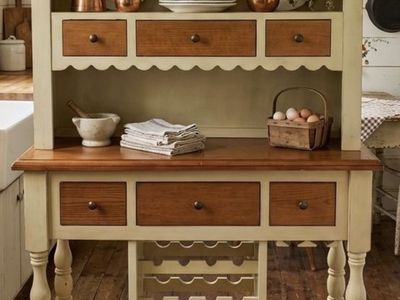 Gorgeous Rustic FarmStyle Dining Hutch