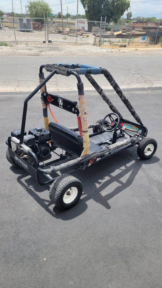 Murray Raceway Restored Classic Gas Powered Go Kart Cart. New engine, clutch, and chain. Roll Cage, 2 Seats, working Seatbelts
