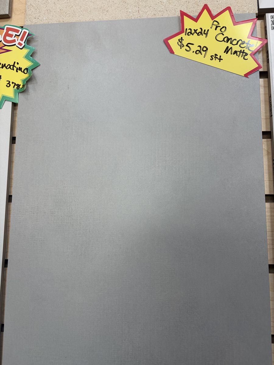 Roca Pro Concrete Matte 12" x 24" Tile