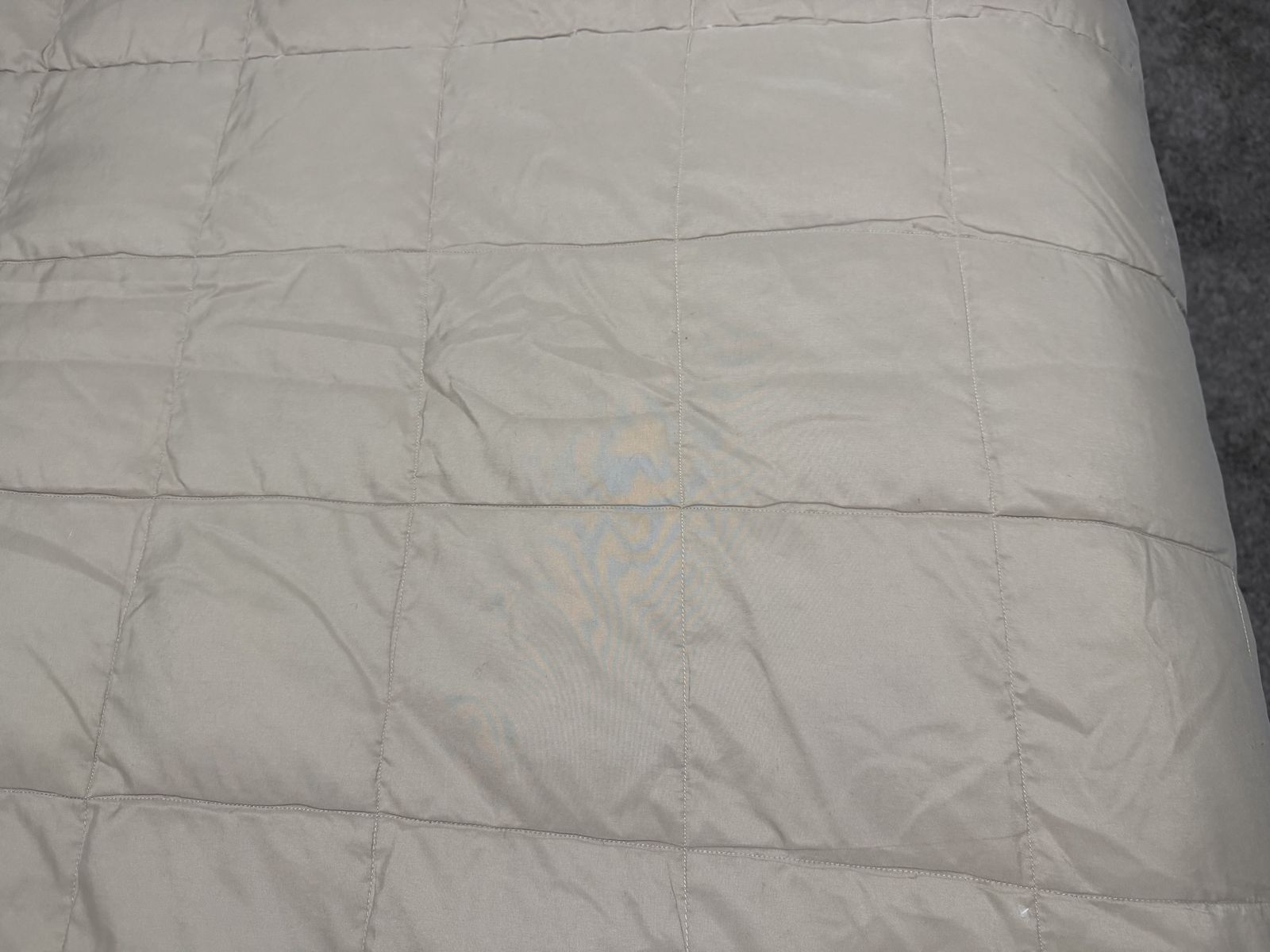Charter Club Down Fill Comforter Queen Size - 100% Polyester Microfiber Cover, Tan/Beige