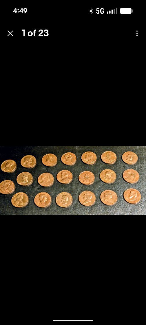 Lot of 20 presidential innagutation coins. mixed set. see pictures for details