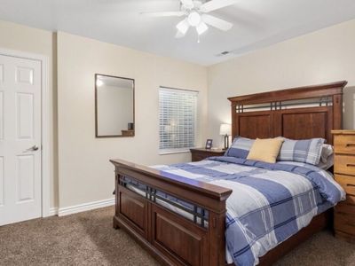 Wooden Bed Frame Set - Dark Wood Finish, Platform Style, No Mattress Included