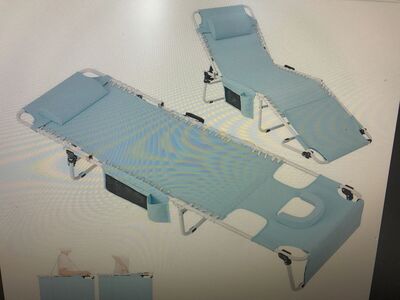 Massage table sun tanning lounge chair new in box