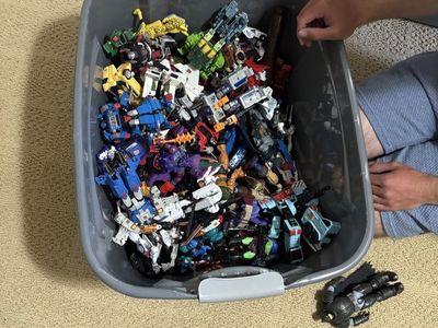 Transformers & Masters of the Universe Action Figures Lot - Megatron, Optimus Prime, Battle Cat