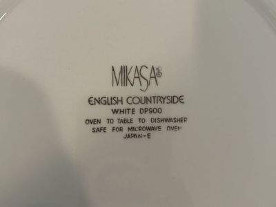 Mikasa Plate Set For Sale