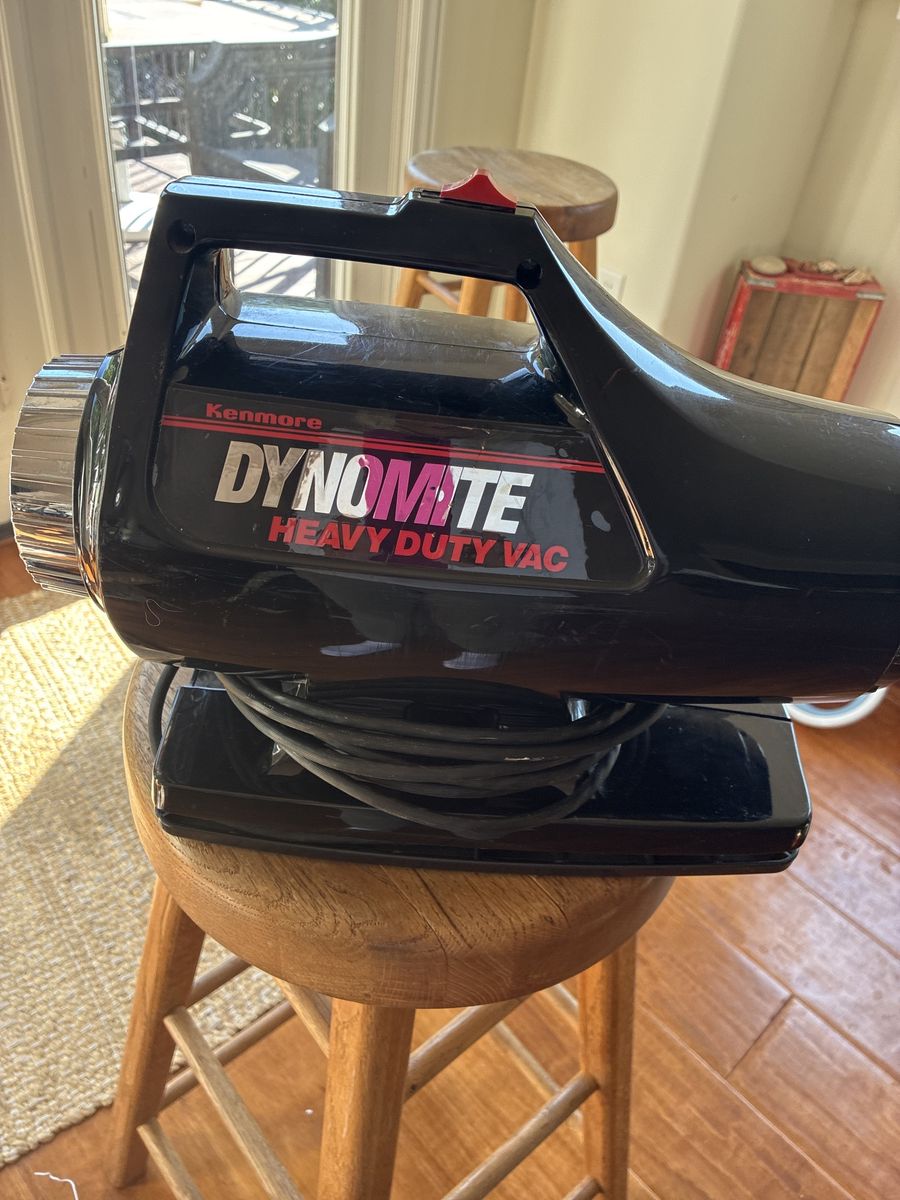 Kenmore Dynamite Heavy Duty Vac Canister Vacuum - Black, Used