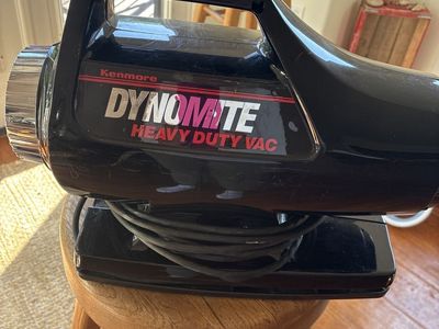Kenmore Dynamite Heavy Duty Vac Canister Vacuum - Black, Used