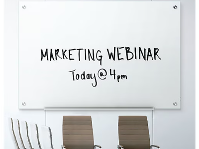 Quartet Dry Erase Board, Glass Whiteboard 72"W x 48"H, Non-Magnetic, Infinity, White (G7248NMW)