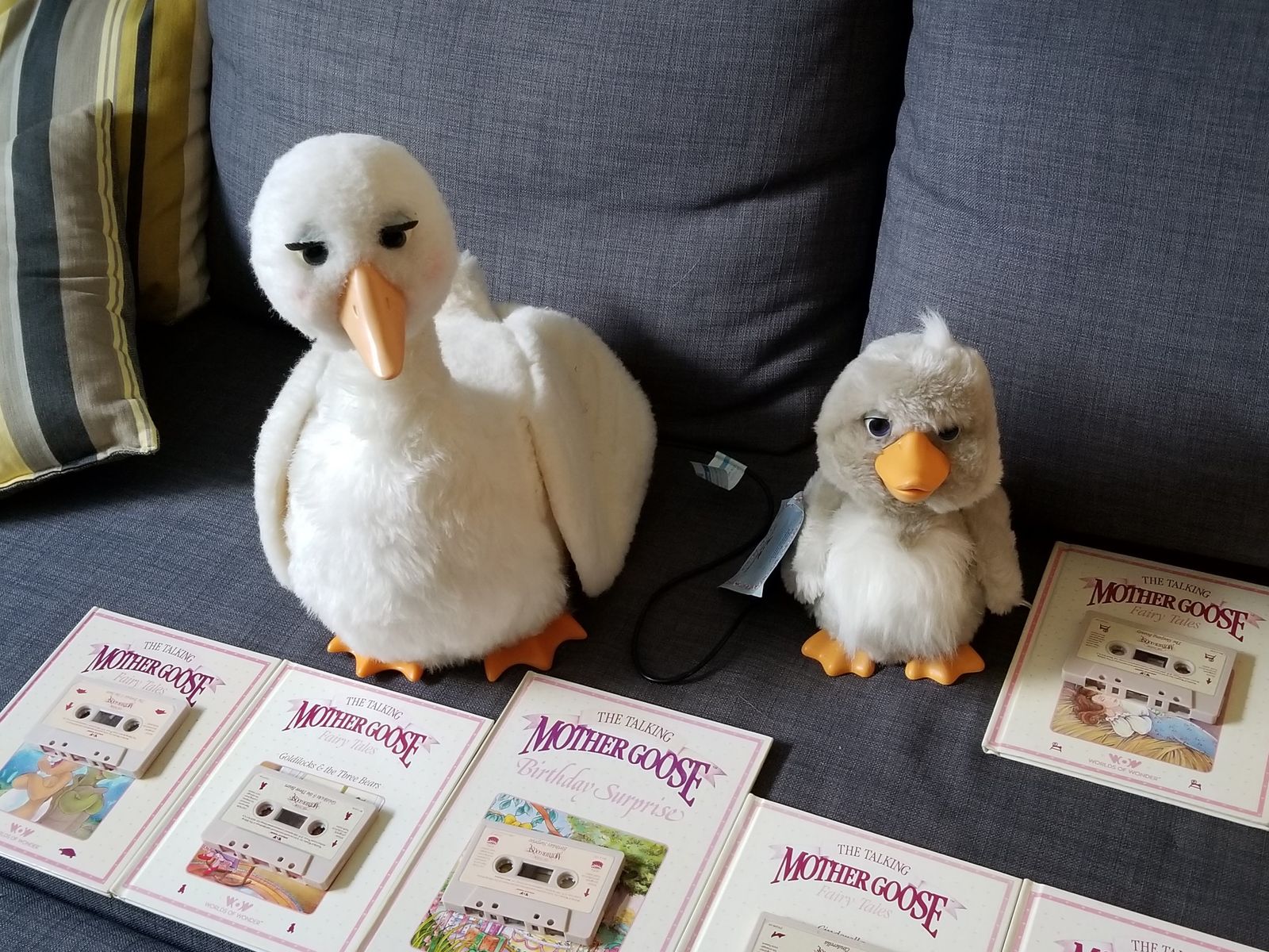 Vintage Talking Mother Goose & Hector Animatronic Toys