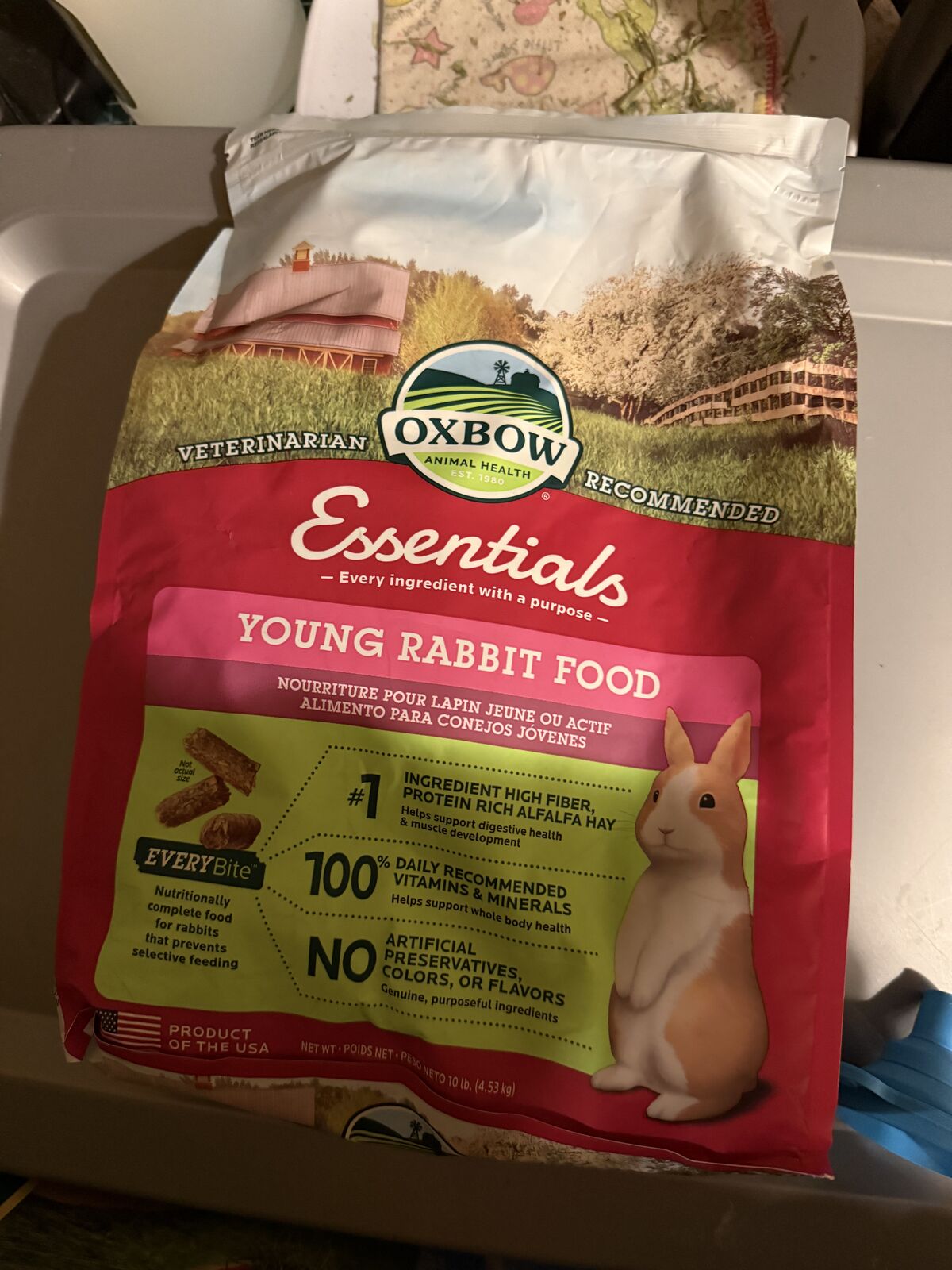 Oxbow Young Rabbit Food 10# Bag