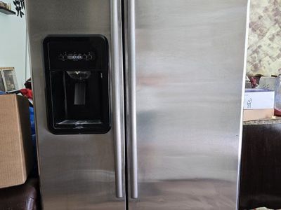 maytag stainless side by side refrigerator