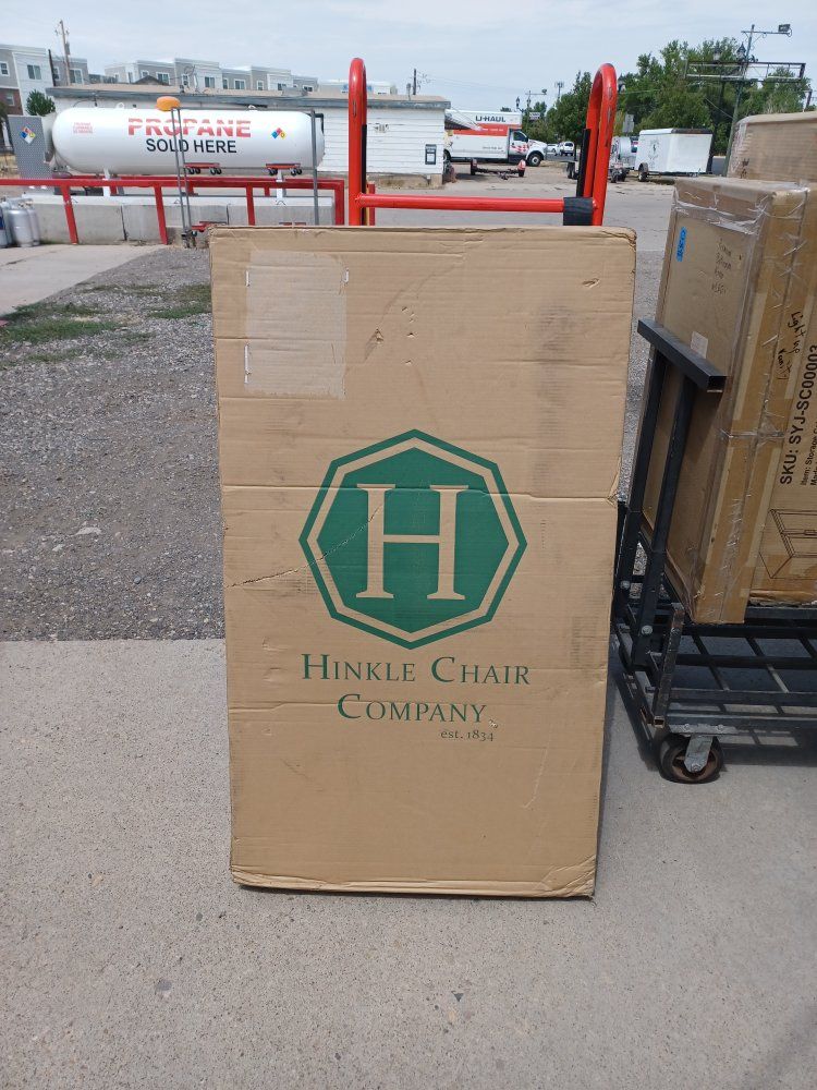 Hinkle Chair Company Wooden Rocking Chair - Black Matte Finish (Model 850SBF-RTA)