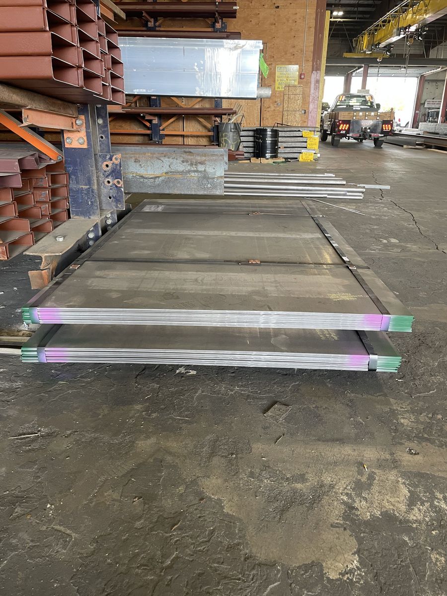 SPECIAL OFFER!  Surplus Steel Plate – 3/16" x 60" x 101" – $189.95 each