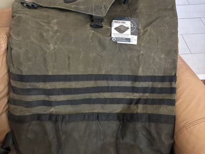 Brand New OVS Off-Road Spare Tire Trash Storage Bag - Olive Green Waxed Canvas