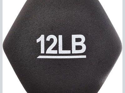 12 LB Neoprene Coated Hex Dumbbell Single Hand Weight for Home Gym Workout