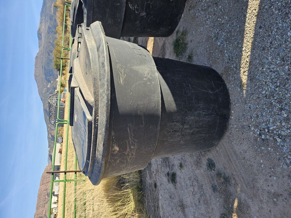 large bins or water trough