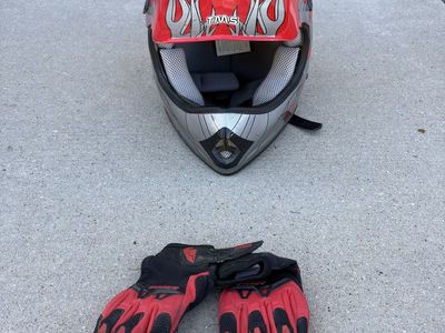Kids TMS ATV Helmet with Gloves