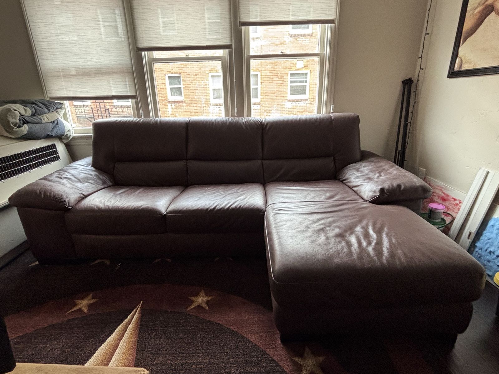 Leather Sectional