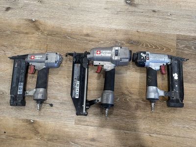 Set of 3 Porter-Cable Pneumatic Nail Guns