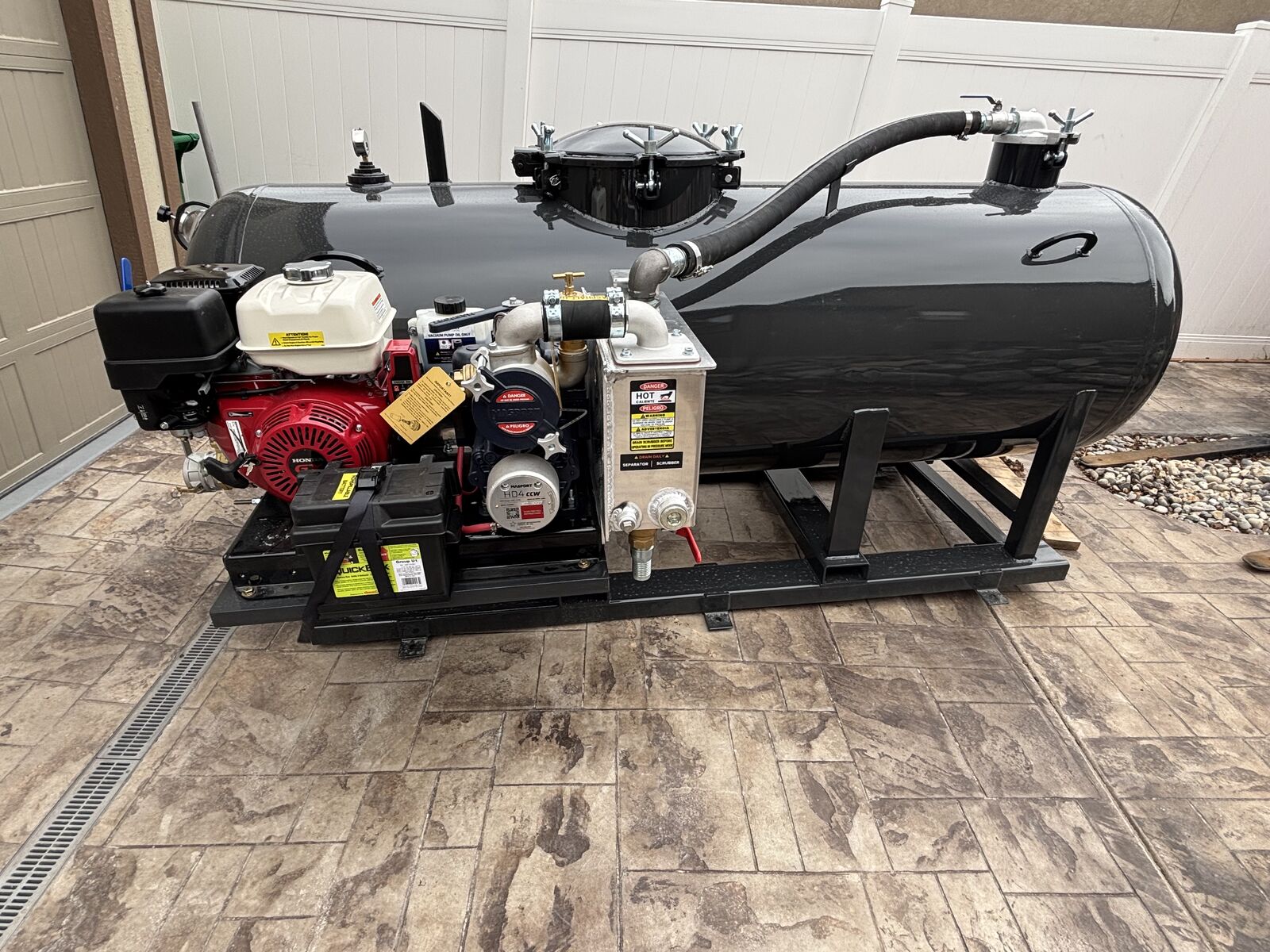 500 Gallon vacuum Tank For Sale