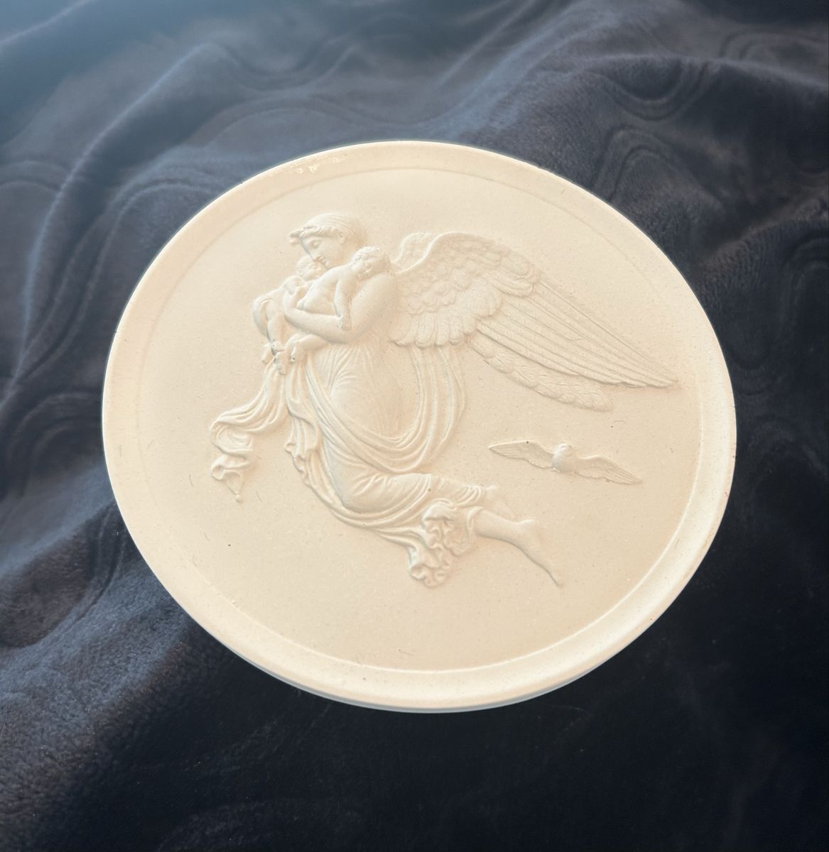 Vintage Bas Relief Night Wall Plaque