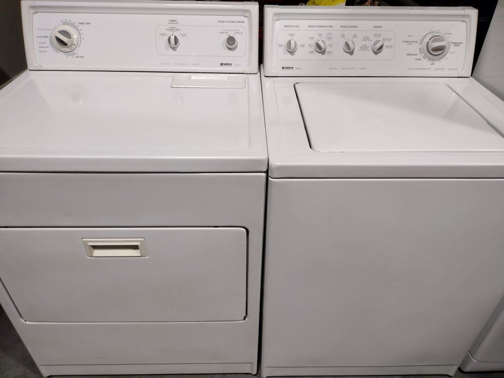 Maytag Kenmore White Top Load Washer & Electric Dryer Set - Excellent Condition