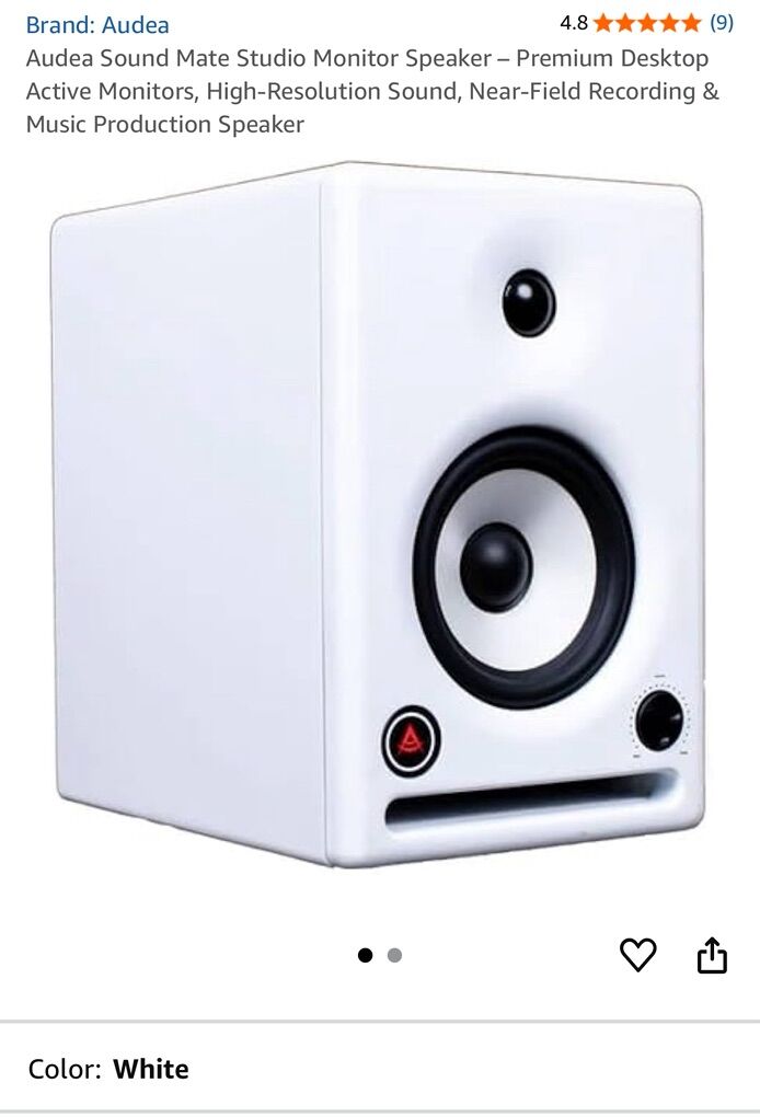 Audea Soundmate 60 Bookshelf Desktop Speakers