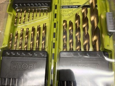 New Ryobi Titanium Coated Bits 21pc